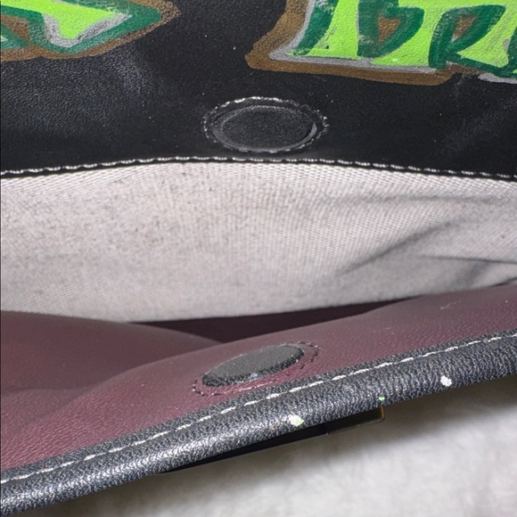 Coach Black and Green Graffiti Crossbody Bag - Picture 4 of 16